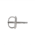 Aros colgantes barras diamantes 0,08 ct plata