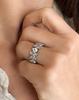 Anillo Diamantes corte brillante Diseño Gardenia