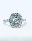 A pedido - Anillo Diamante 0,3 ct Halo Doble