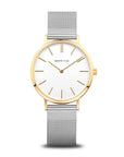 Reloj Bering Classic Mujer Plateado y Blanco