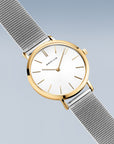 Reloj Bering Classic Mujer Plateado y Blanco