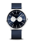 Reloj Bering Classic Hombre Azul/Plata