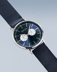 Reloj Bering Classic Hombre Azul/Plata