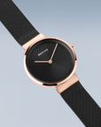 Reloj Bering Classic Mujer Negro/Rosado