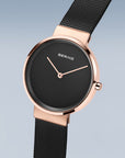 Reloj Bering Classic Mujer Negro/Rosado