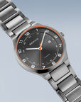 Reloj Bering Titanium Hombre Negro/Plata