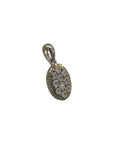 Colgante Oval Diamantes 0,20 ct plata