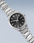 Reloj Bering Classic Hombre Plateado/Negro