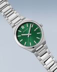 Reloj Bering Classic Hombre Plateado/Verde