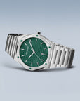 Reloj Bering Classic Hombre Plata/Verde