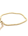 Pulsera Oro Amarillo Pelotitas Facetadas