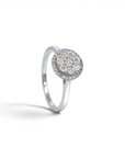 Anillo solitario Sophia Schneider Joyas de plata 925 con diseño cluster de diamantes de 0,17 ct en corte brillante