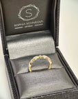 A pedido - Anillo Cintillo Brillantes en Bisel Eye