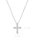 Collar cadena y cruz de plata 925
