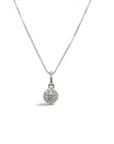 Collar Punto de Luz Diamante 0,05 ct plata