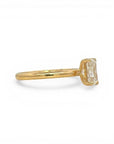 Anillo Solitario Diamante Lab Radiant Cut Oro 18K