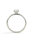 Anillo Solitario Diamante Lab Oval 0,73 ct platino