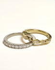 A pedido - Anillo Cintillo Brillantes en Bisel Eye