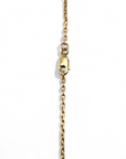 Cadena eslabones oro rosado 61 cm