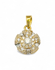 Colgante oro amarillo y diamantes hecho a mano