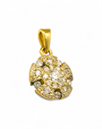 Colgante oro amarillo y diamantes hecho a mano