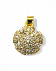 Colgante oro amarillo y diamantes hecho a mano