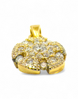 Colgante oro amarillo y diamantes hecho a mano