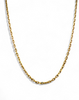 Cadena eslabones oro rosado 61 cm