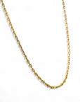 Cadena eslabones oro rosado 61 cm