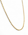 Cadena eslabones oro rosado 61 cm