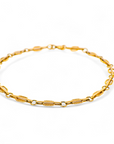 Pulsera oro amarillo 14K diseño geométrico