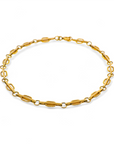 Pulsera oro amarillo 14K diseño geométrico