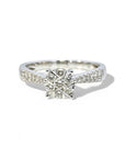 Anillo Solitario Diamantes en cluster
