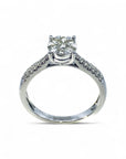 Anillo Solitario Diamantes en cluster