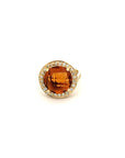 Anillo Oro Amarillo y Citrino