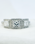A pedido - Anillo Tricillo Princess en Grifa Halo