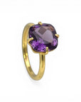 Anillo Sunlight Amatista Dorado