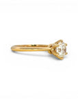 Anillo Solitario Diamante Lab Brillante 1 Ct Oro 18K