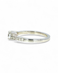 Anillo solitario accent diamante lab 0,26 ct y brillantes nat 0,03 ct