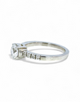 Anillo solitario diamante lab 0,75 ct platino