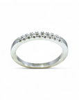 Anillo cintillo diamantes corte brillante 0,01 ct