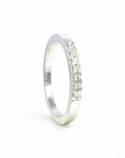 Anillo cintillo diamantes corte brillante 0,01 ct