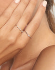 A pedido - Anillo Solitario Diamantes de Oro Blanco 18K