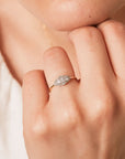 A pedido - Anillo con Diamantes Corte Carré