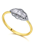 A pedido - Anillo con Diamantes Corte Carré
