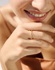 A pedido - Anillo Doble Argolla Oro Amarillo y Diamantes