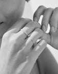 A pedido - Anillo Pavé Diamantes y Oro Blanco