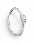 A pedido - Anillo Quintillo mini Diamantes Baguettes