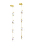 A pedido - Aros Colgantes con Perlas en oro 18K