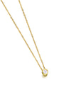 Collar Punto de Luz Diamante 0,05 ct en bisel oro 18K